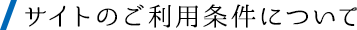 サイトのご利用条件について